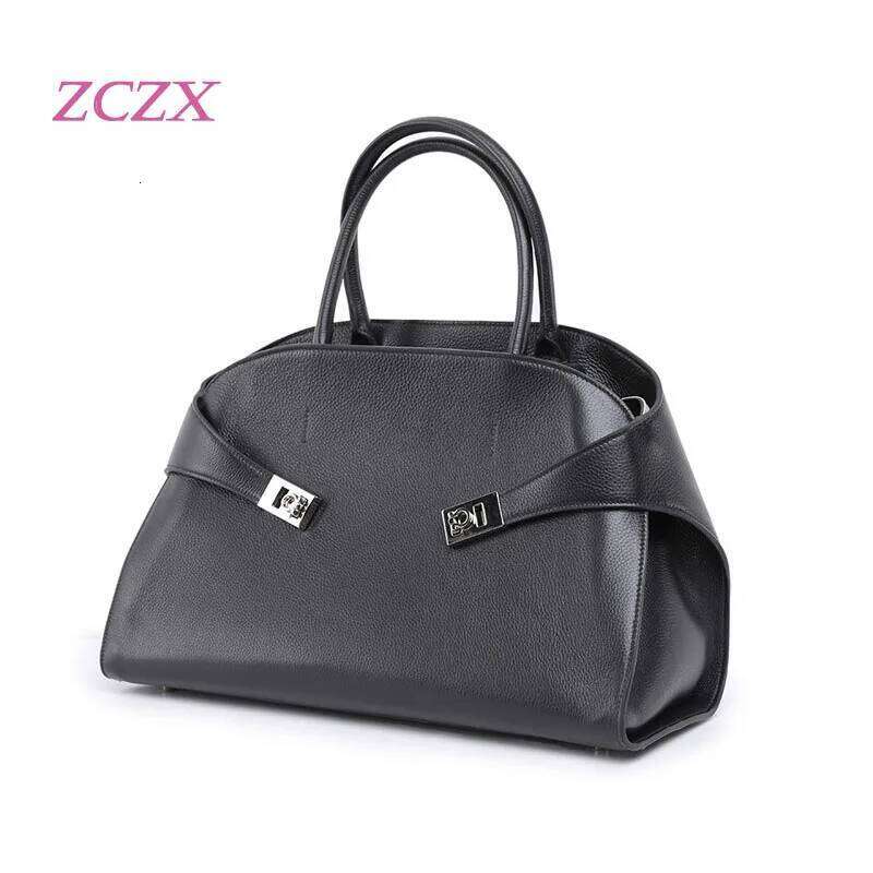 High Quality Women's Handbag Fashionable Commuting Genuine Leather Large Capacity Single Shoulder Crossbody Bag