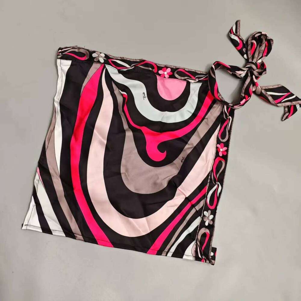 Design Women's green Strapless Silk Swimsuit Designer Brand Lady Sexy Bikinis Tops