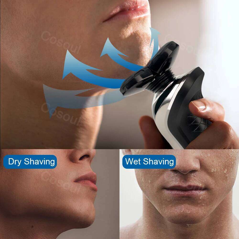 For Men Shaver Powerful Beard Shaving Hine Electric Razor Rechargeable Waterproof Wholesale Dropshipping