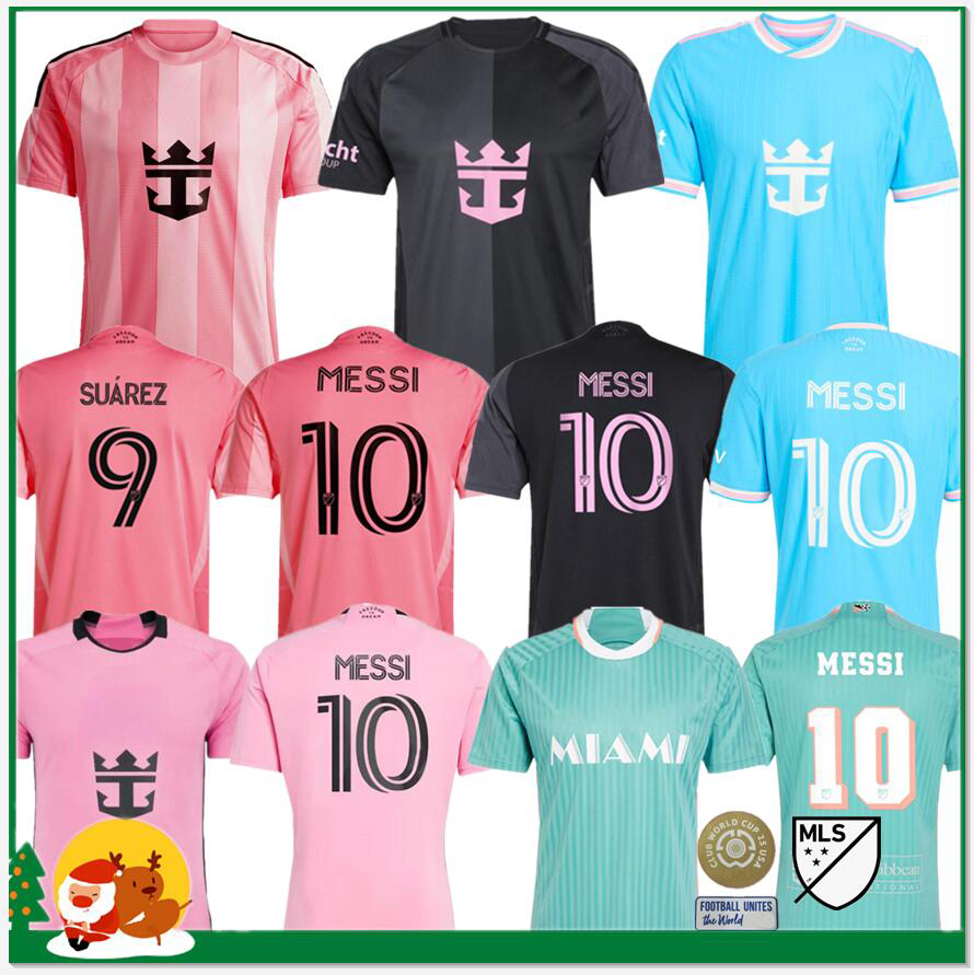 Inter MiamiS Soccer Jerseys miamikids MESSIS SUAREZ Player Child Home Away Football Shirts kits 2025 miamia SERGIO JORDI ALBA MOTA Jersey Kids Kit