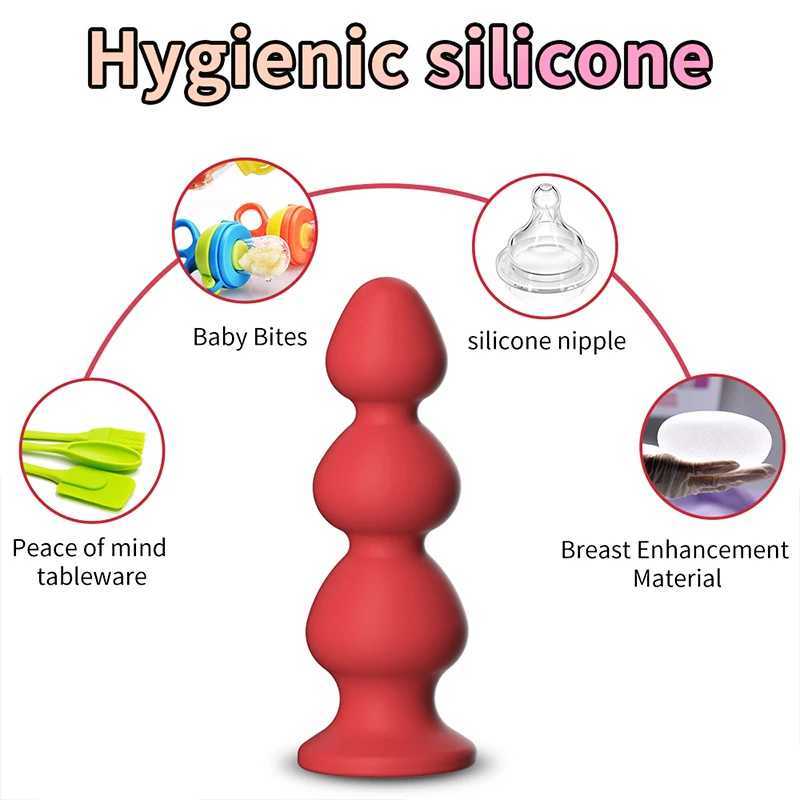 Silicone Anal Plug For Women Anal Vaginal Expander Bottom with colored diamonds Sex Toy Adults Games Couple Tool Erotic Products W250624