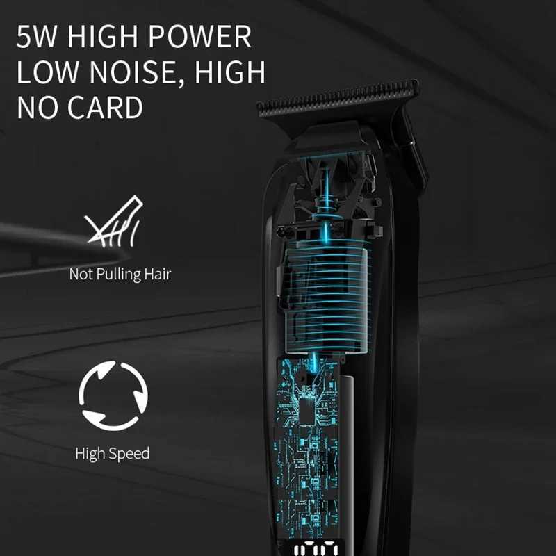 Kemei Professional Hair Trimmer For Men Electric Beard Hair Clipper Haircut Kit Barber Machine Rechargeable XJ250624