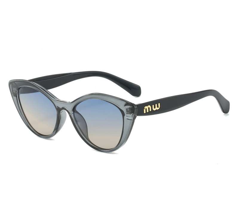 New Fashion Cat Eye Sunglasses Street Photography Versatile Small Fragrant Style Sunglasses Female Ins Style Trend Manufacturer Wholesale black box