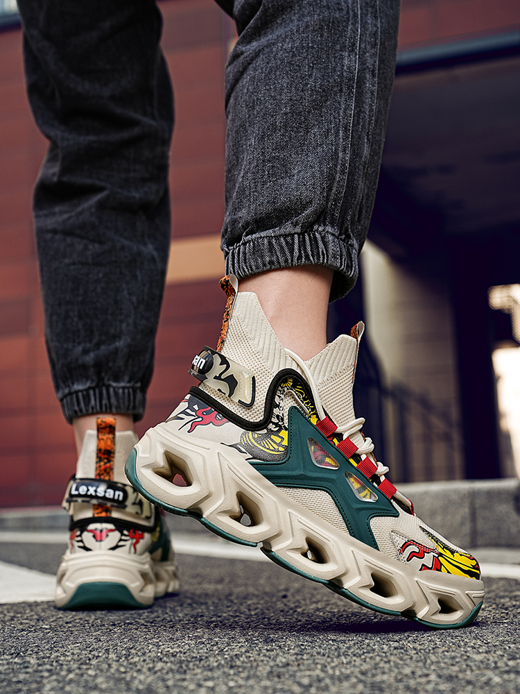 2427-Men's Basketball Sneakers Anti-Slip Running Shoes Athletic Casual Men's Fashion Breathable Walking Shoes