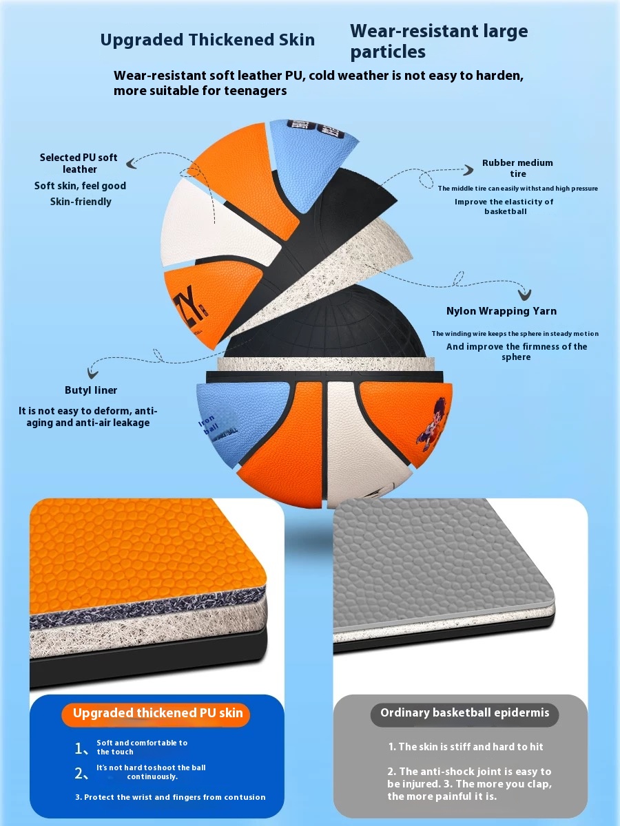 Custom Kids Basketball with Free Logo & Engraving | Personalized Color Options | Youth Size 5/4 | Best Birthday Gift for Boys & Girls