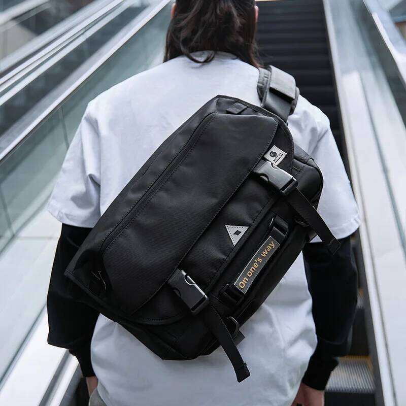 Men Crossbody Bag Casual Trendy Waterproof Large Capacity Lightweight For Teenage Daily Life Shoulder Bags