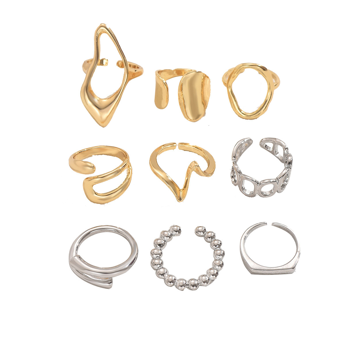 Fashion Women's Adjustable Open Personality Design Ring Jewelry