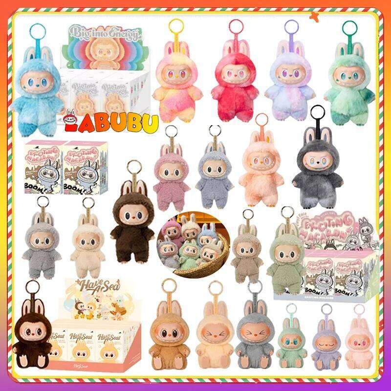 For Labubu Heartbeat aron Enamel The Monsters Face Pvc Figurine Tabletop Ornament Kawaii Doll Birthday Gift