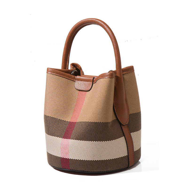 The 2025 new style cross body bag versatile mini canvas bucket bag for women classic shoulder bag free shipping