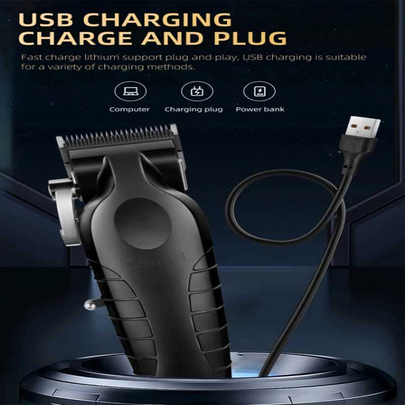 Kemei Professional Hair Clipper Kit KM-2296 KM-2299 KM-2293 Electric Hair Trimmer Male Hair Cutting Machine Mens Trimmer Machine XJ250624