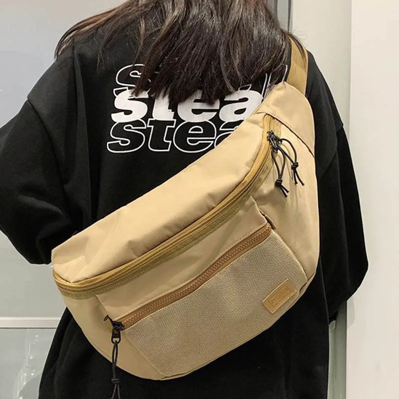 Nylon Waist Belt Bag Fanny pack Unisex Hip-hop Crossbody Chest Bags High Capacity Waist Bag Street Trend Waist pack Phone pack 250623