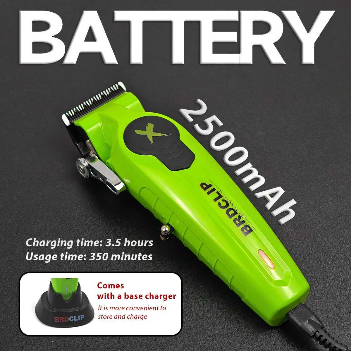 BRDCLIP FA1C NEW 7500RPM Barber Professional Hair Clipper High Speed Motor 2500mAh Electric Trimmer DLC Blade With Base XJ250624