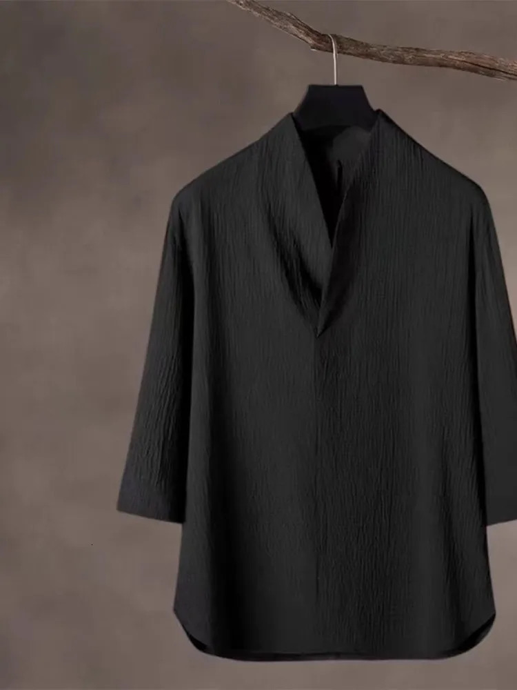 Summer Fashion Trend Solid Color Ice Silk Breathable Two-Piece Mens Leisure Loose Sports Plus-Size High-Quality Suit 250617