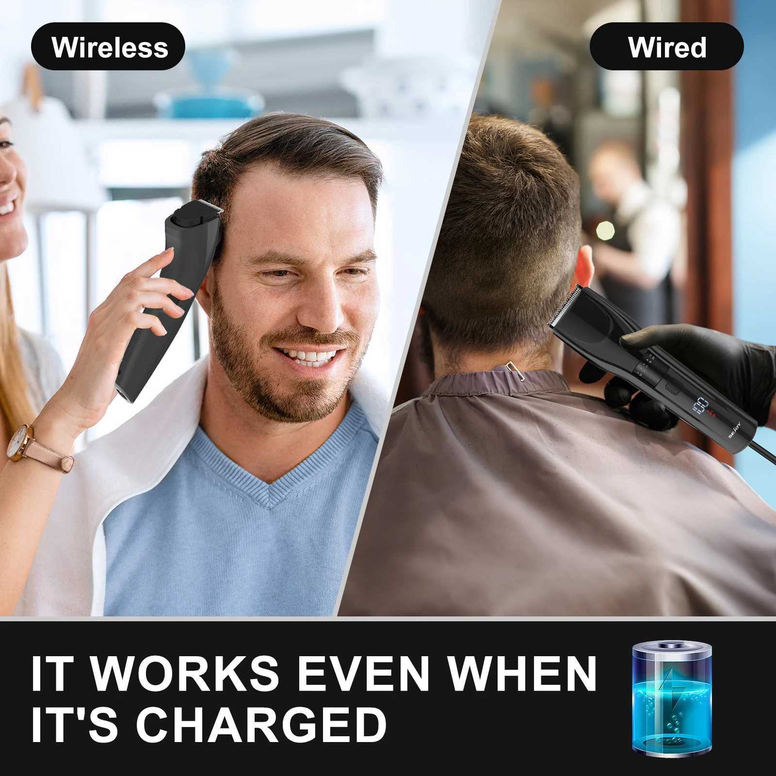 Sejoy Electric Hair Clipper for Men 20 Adjustable Gears Hair Cutting Machine Hair Trimmer Professional Rechargeable Hair Cutter Barber XJ250624