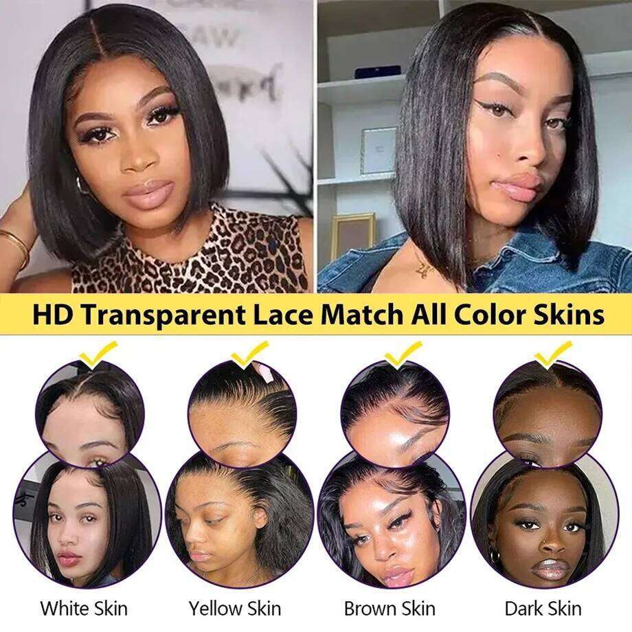 13x4 Bone Straight Brazilian HD Wigs 30 40 Inch 13x6 Lace Front Human Hair Wig 200 Density For Black Women