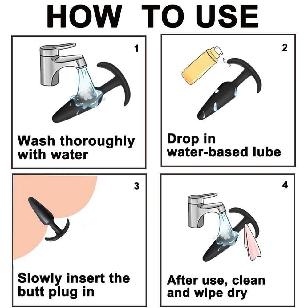 S/M/L Sexy Toys Anal Plug Butt Vibrator Women/Men Soft Silicone Erotic Anal Plug Training Adults Sex Toys for Couple Women Gay W250624