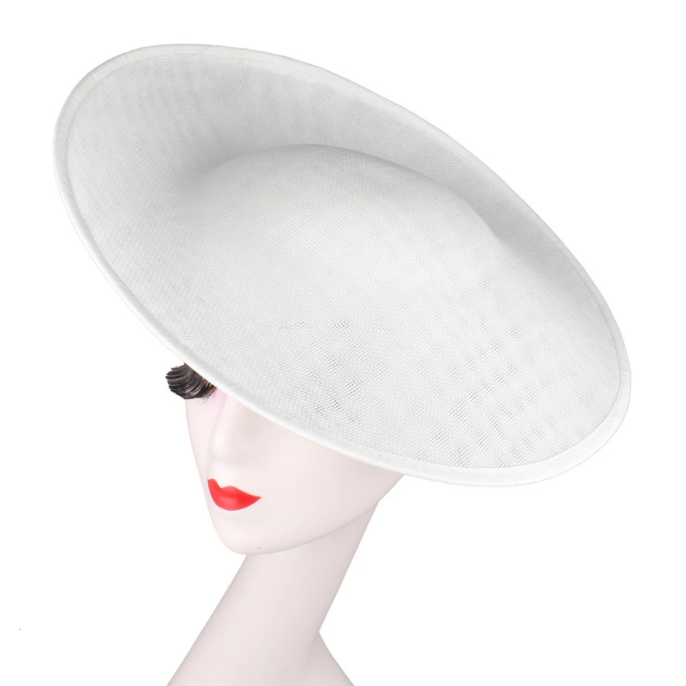 Arrival 34CM Fascinator Base Linen Elegant DIY Millinery Hat Netting Hair Top Hat Party Accessory Cap Holder 250618
