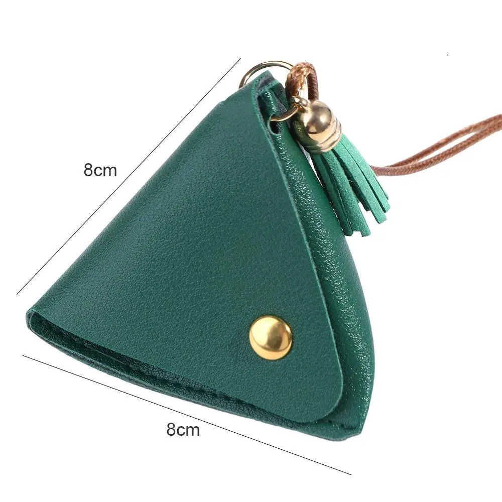 Triangle Coin Purse Portable Dragon Boat Festival Zongzi Change Wallet Access Card Leather Bag R250624