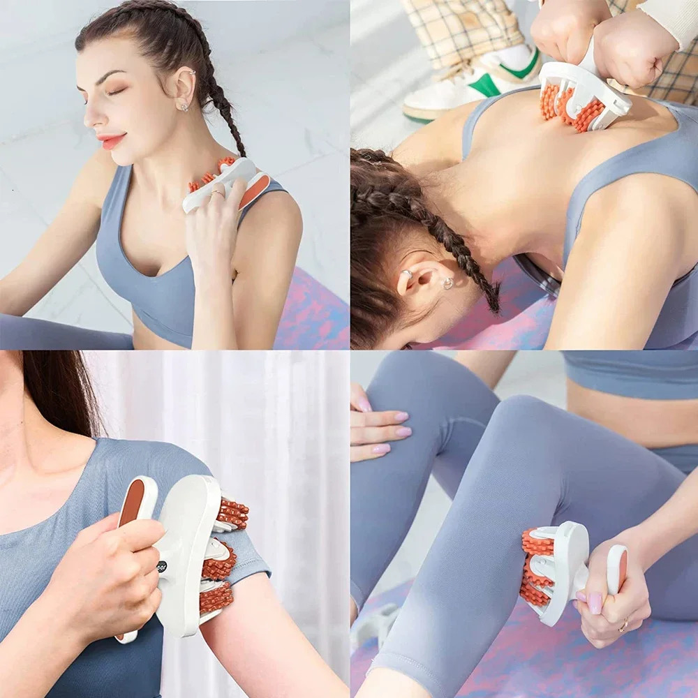 AntiCellulite Massager Manual Muscle Massager Roller for Neck Shoulder Back Arm Leg Relieve Muscle Soreness And Shape The Body 250619
