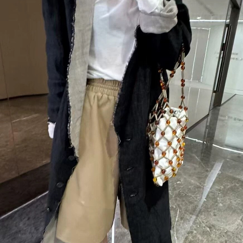 Free shipping designer bag 2025 Spring Summer New Casual Versatile Colorful Beaded Bag Shopping Bag Handbag Handwoven Bag Women Bag Trendy