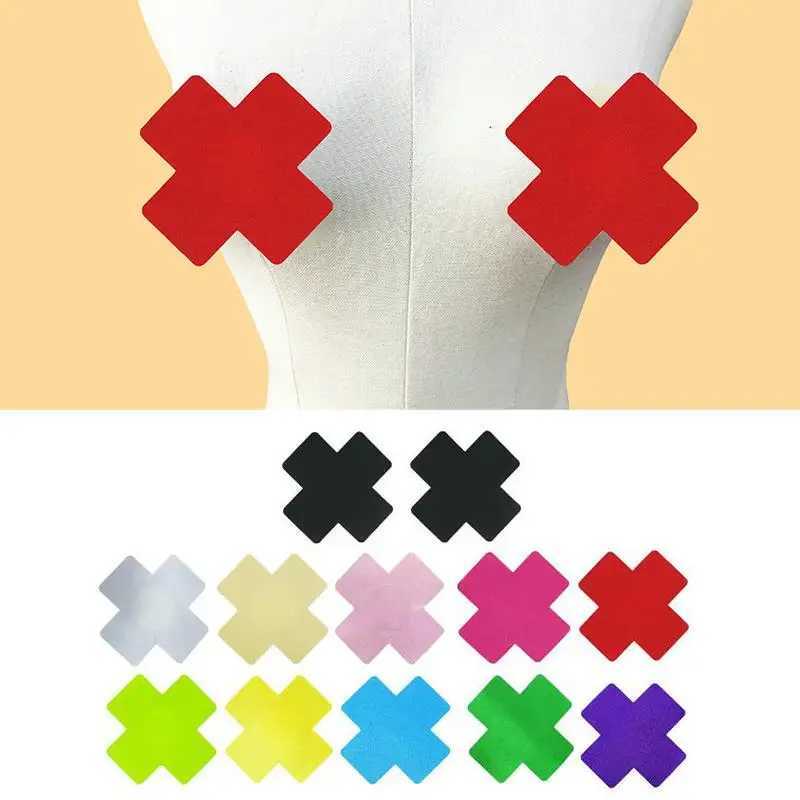 HOT Women Cross Shape Self-Adhesive Disposable Nipple Cover Sexy Breast Pasties Stickers Invisible Nipple Covers Bra Accessories W250624