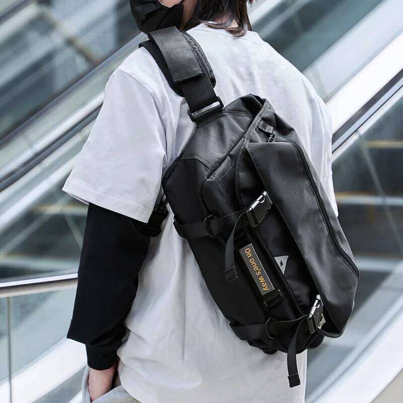 Men Crossbody Bag Casual Trendy Waterproof Large Capacity Lightweight For Teenage Daily Life Shoulder Bags