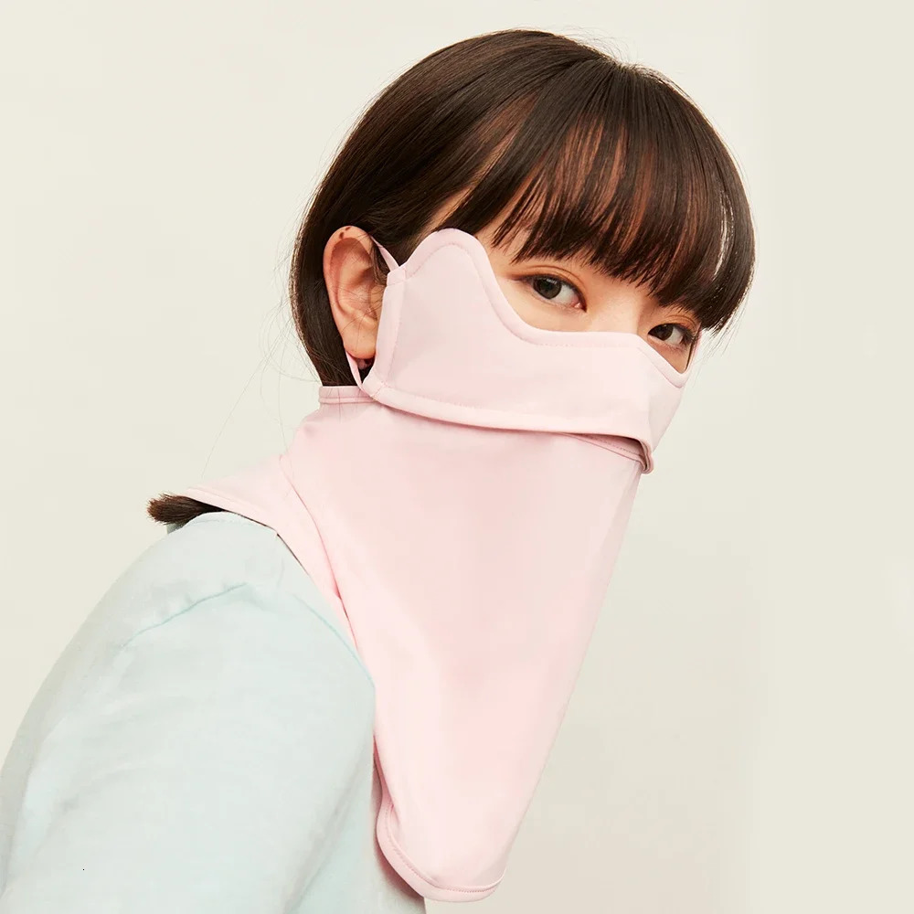 US Stock OhSunny Breathable Sun Protective Scarf Tech Fabric Washable Sunscreen Anti-UV Protection UPF50 for Beach Cycling 250624