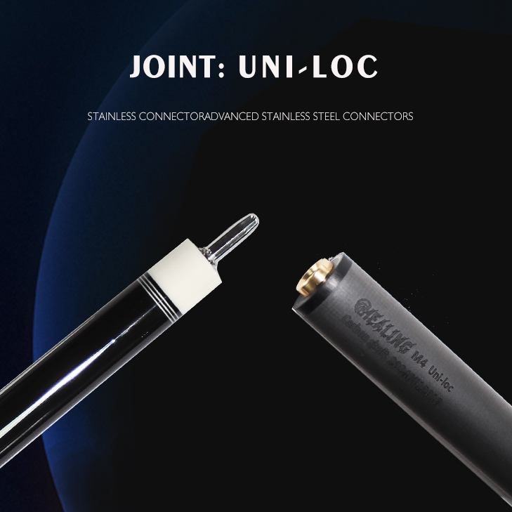 OKHEALING 1/2 Split Pool Cue 12.9mm Bakelite Tip Billiard Cue Stick Carbon Fiber Billiard Sticks Uni-loc or 3 Teeth Joint Length 1474mm/58inch Weight 