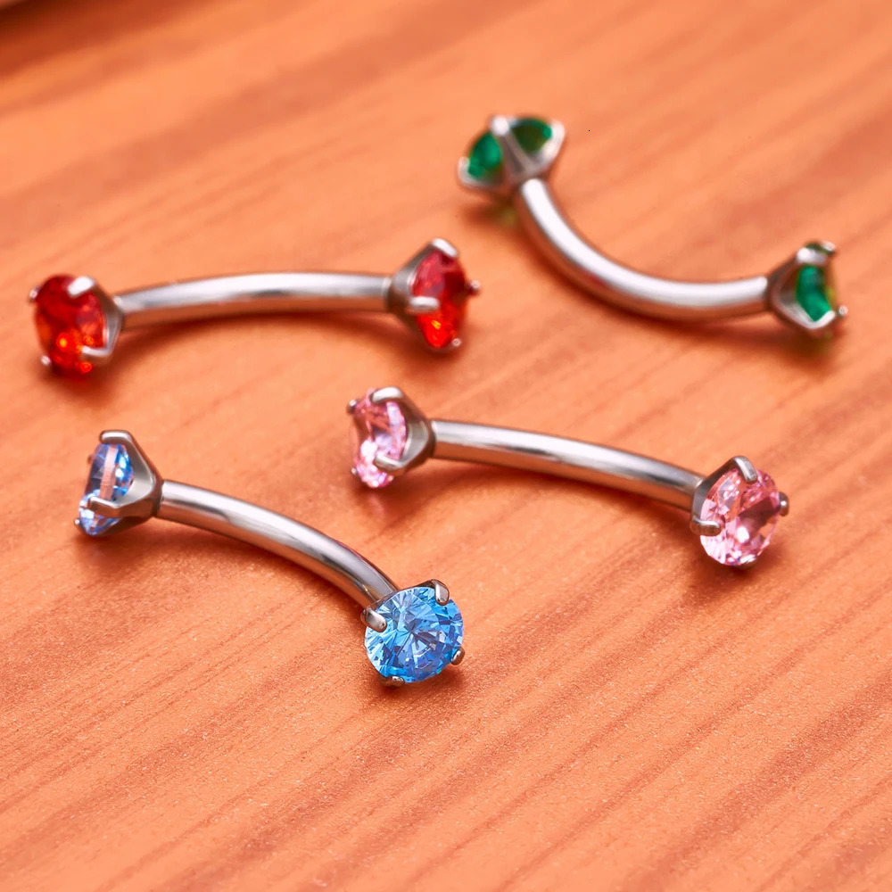 1550pcs G23 ASTM36 Piercings Eyebrow zircon Earring Internal thread Body Jewelry Wholesale 250613