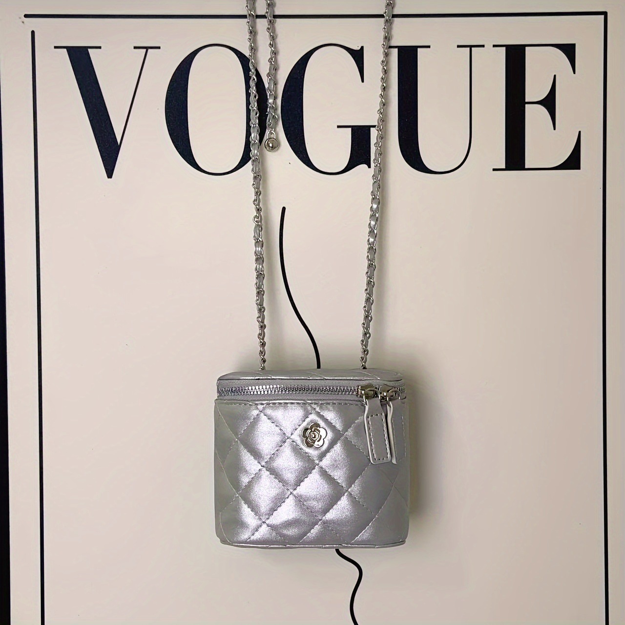 New Black and Gold Color Chain Camellia Quilted Women's Shoulder Crossbody Bag designer bags