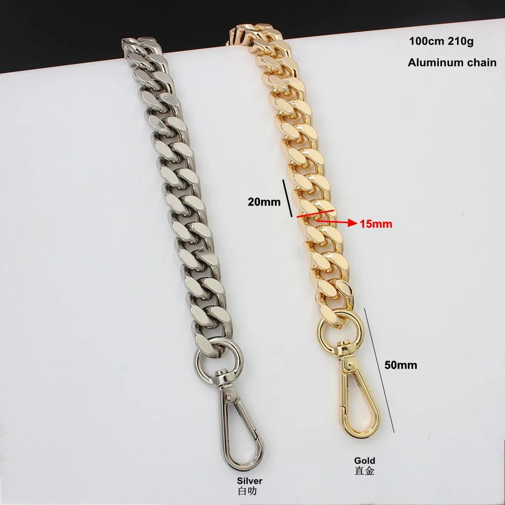 y Aluminium Silver Gold Purse Chain Strap Handles Crossbody Straps Shoulder Light Bag Chains For Handbags Purse 250624