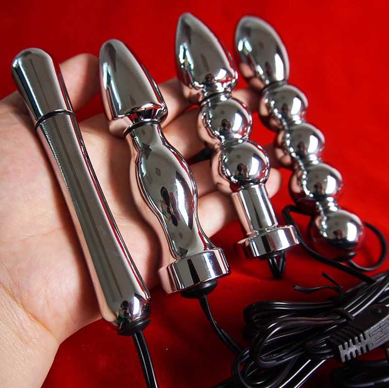 Electro Anal Butt Plug Sex Toys Electric Shock BDSM Vagina Anus Ass Dilator Electrostimulator Electrosex Electroshock Estim W250624