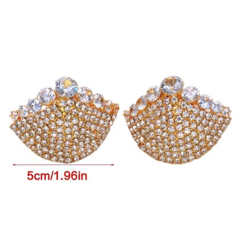 X4YC Fashionable Womens Alloy Crystal Shell Nipple Covers Pasties with Glittering Rhinestones Raves Party Chest Stickers Bra W250624