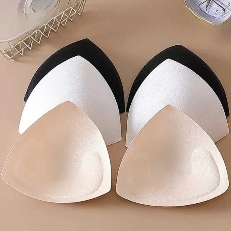 2/6pcs Sponge Push Up Pads Women Swimsuit Bikini Invisible Enhancer Removeable Padding Inserts Cups Chest Cup Pads Accessories W250624