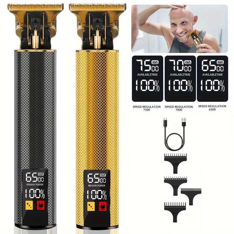 Large-screen Power Display T9 Retro Original Suit Machine Large-capacity Battery Super Long Battery Life Barber Clipper Hair XJ250624