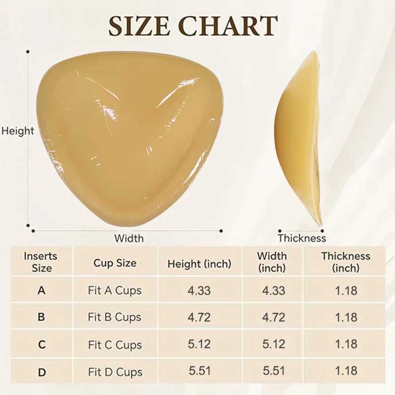 Double Sided Adhesive Sticky Bra Inserts Pad Chest Push Up Nipple Cover Women Breast Lift Swimsuit Bikini Cup Enhancer Invisible W250624