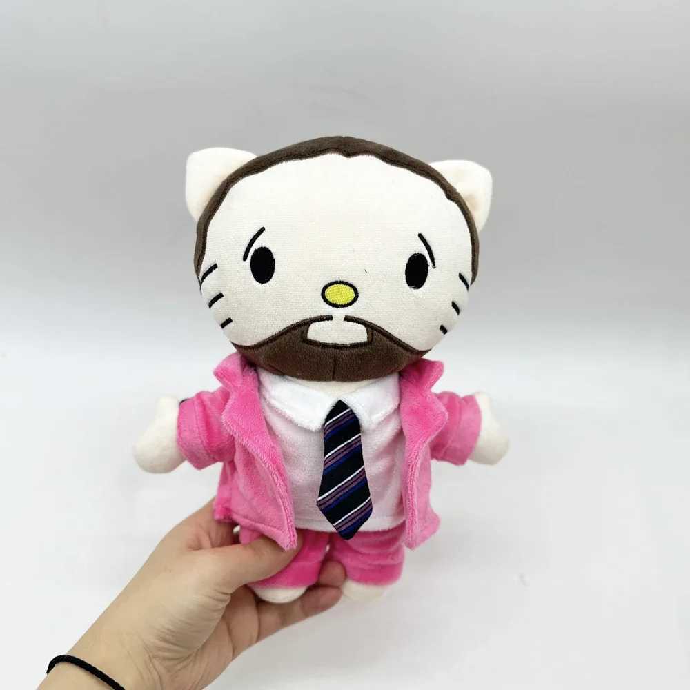 Sanrio New Hello Kitty Mac Miller Plush Doll Pink Suit Boy Plush Toy Figure Stuffed Toys Cute Boys Girls Christmas Gift 24cmw250701