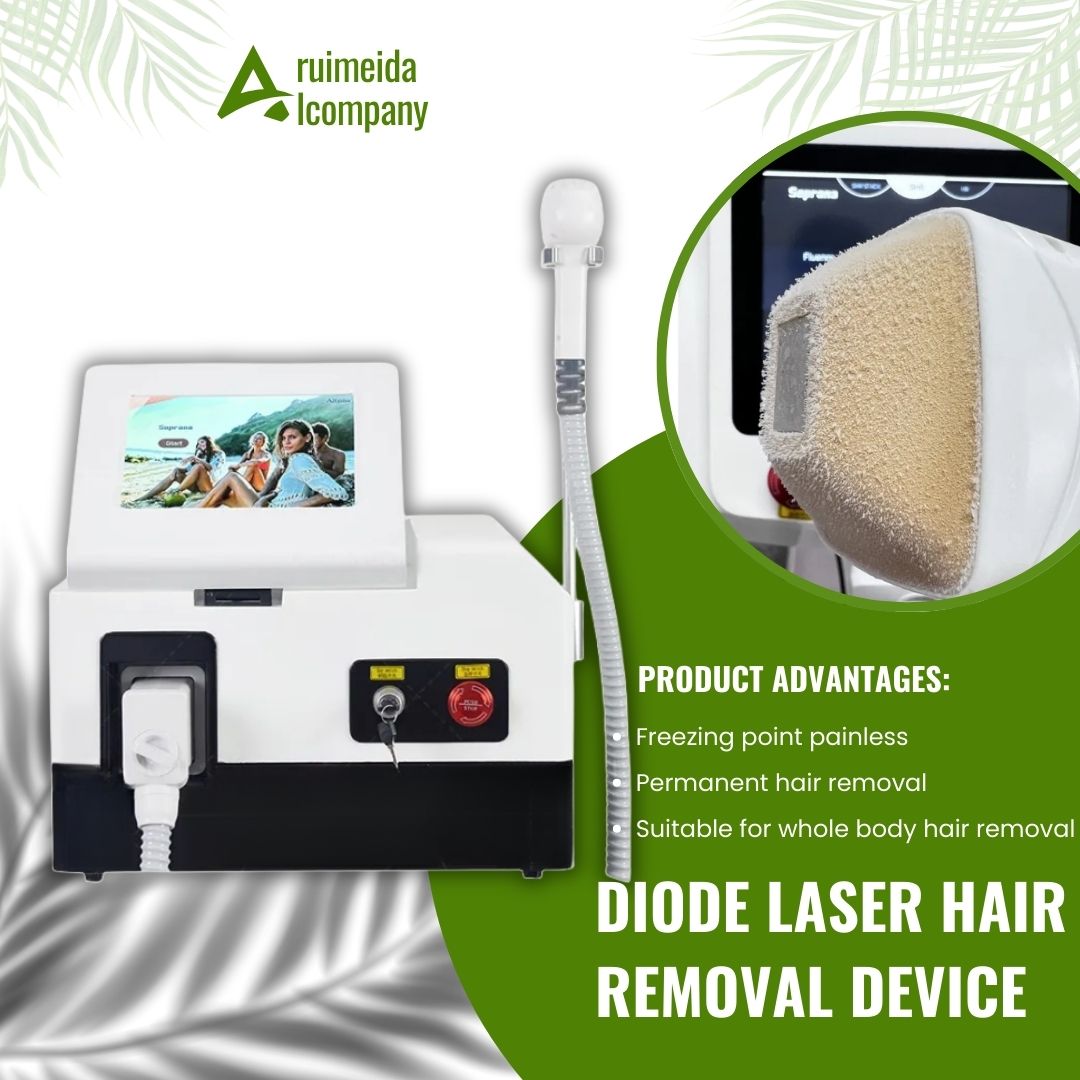 Diode Ice Titanium Laser Hair Removal Machine Portable 808 755 1064 Alexandrite Device 3 Waves Permanent Removal