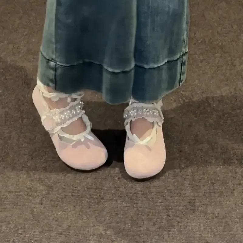 Y2k Fashion In Kawaii Pearl Womens Shoes Daily Routine ner y Stylish Light Deals Walking 39 Ladies Footwear 250624