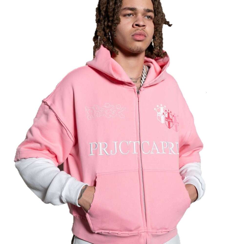 2025 American Street Style Letter Character Print Loose Casual Hoodie Sweatshirt