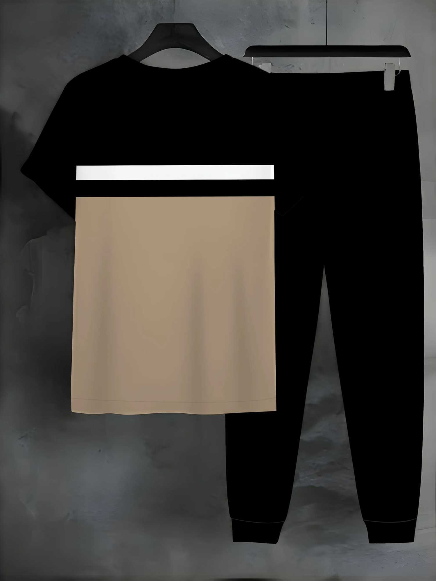 2025 Summer Fashion Mens Set 3D printed short-sleeved and long Pants 2-piece set breathable and lightweight W250624