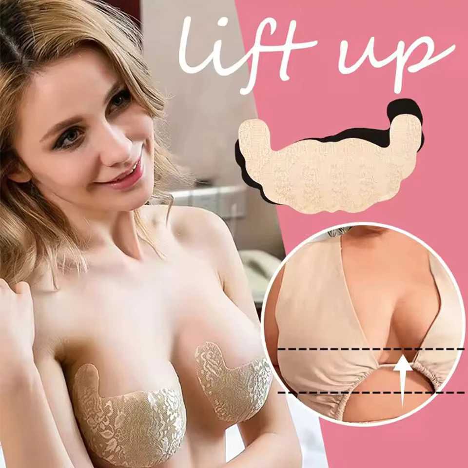 10 Pairs U Shape Adhesive Nipple Cover Invisible Breast Lift Pasties Push Up Boob Tape Disposable Chest StickerW250624