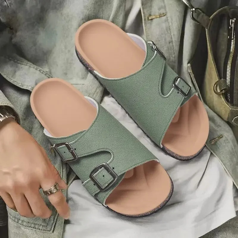 Mens Beach Slippers Half Shoes Mules PVC Slides Clearance Adult Clappers Trend Original Fun Elegant Y2k 250624