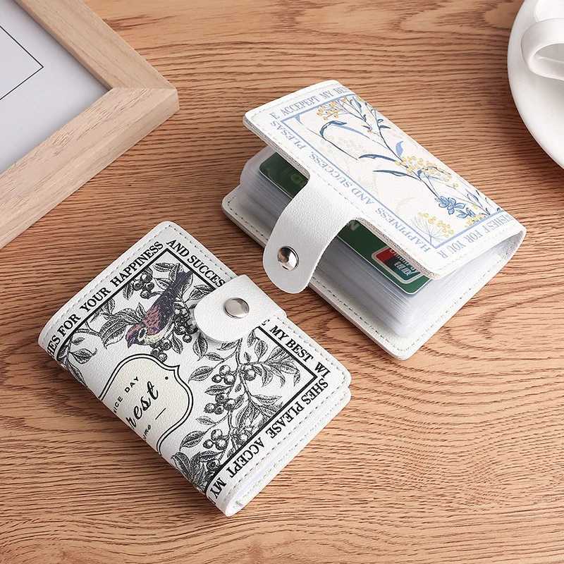 New Slim PU Leather Card Holder Wallet Multiple Card Slots Credit Bank ID Card Bag Organizer Pocket Bus Mey Card Storage ClipsXJ250624