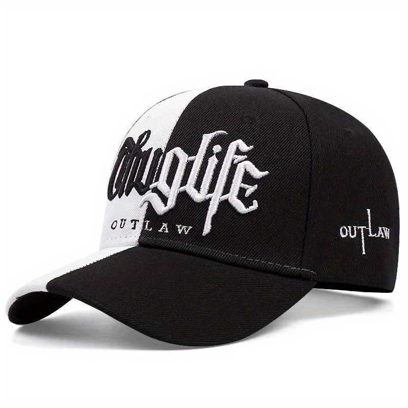 New Embroidered Letter Double Stitch Hat Four Seasons Versatile Sun Hat Baseball Cap Xiyin TEMU250108
