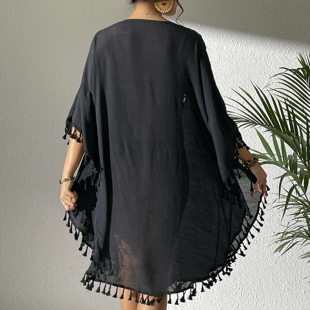 New Dress Beach Crochet Patchwork Tassel Swimsuit Bikini Cover-Up B5