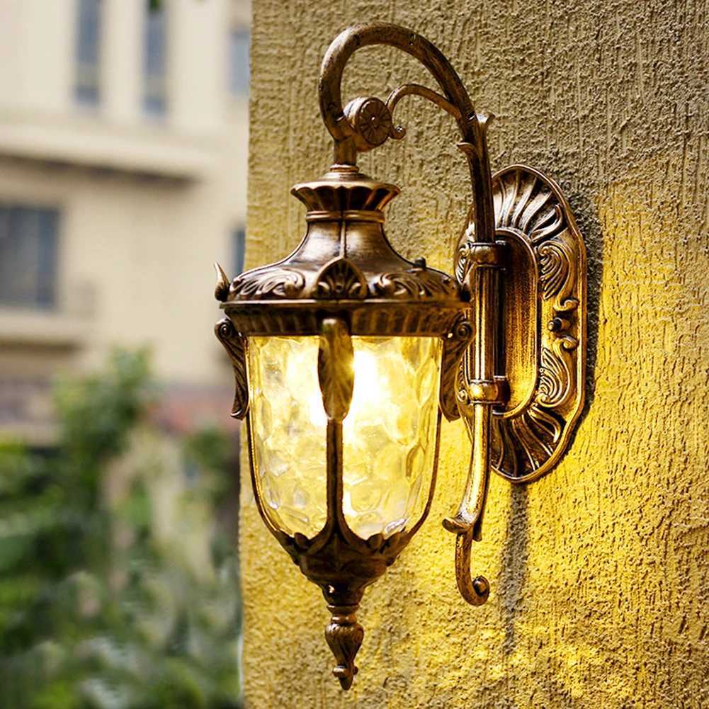 European Vintage Outdoor Wall Sconce Waterproof Aluminum Alloy Retro Light for Entryways Patios Balconies XJ250624