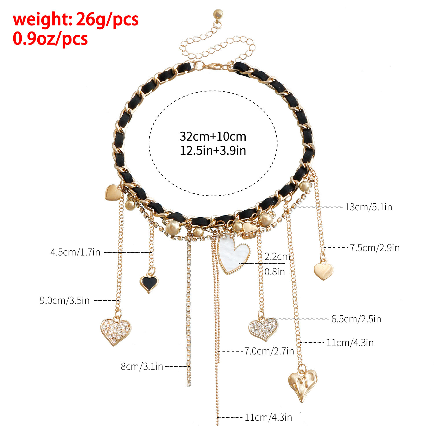 Fashion Jewelry Tassel Heart Cross Butterfly Collarbone Chain Sexy Trendy Dia-Studded Necklace for Women Jewelry for Women