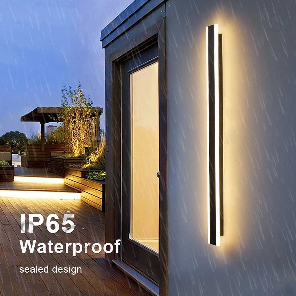 Outdoor Indoor LED Wall Lamp Door Long LED Wall Light Waterproof Porch Wall Lighting IP 65 Garden Lights 220V/110V Home LampsXJ250624