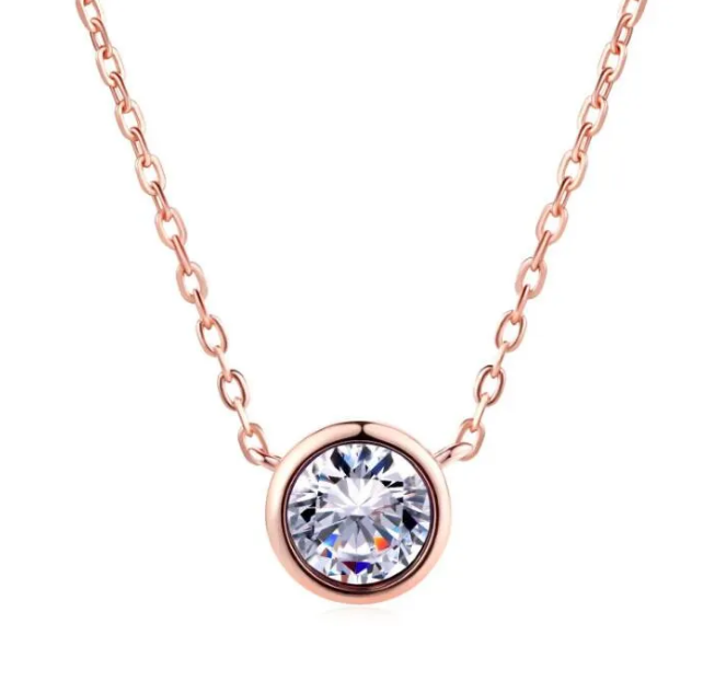 Designer Necklace Woman Simple Circular Small Pendant Necklace Women's High for woman man Quality Dia Popular Zircon Jewelry Wholesale 2025